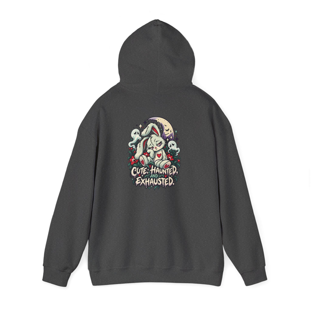 Cute. Haunted. Exhausted. Hoodie — Paranormal Patty