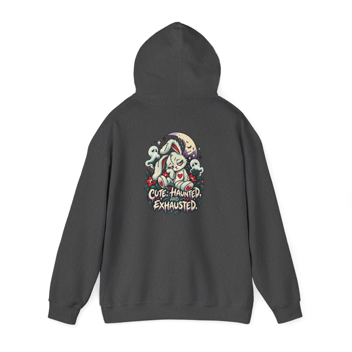 Cute. Haunted. Exhausted. Hoodie — Paranormal Patty