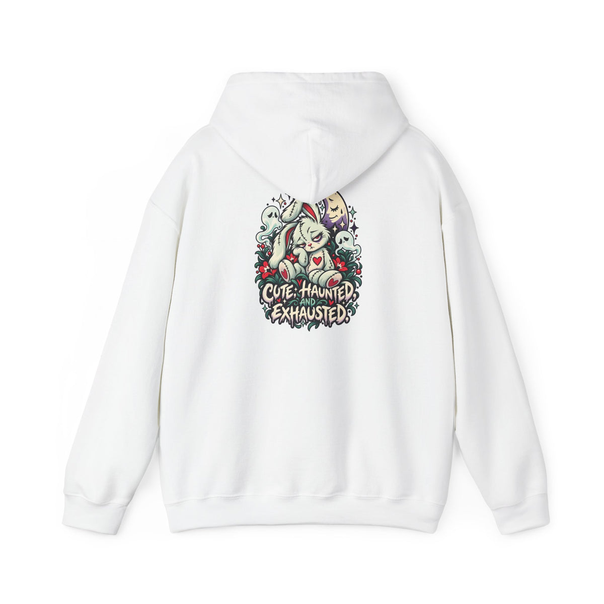 Cute. Haunted. Exhausted. Hoodie — Paranormal Patty