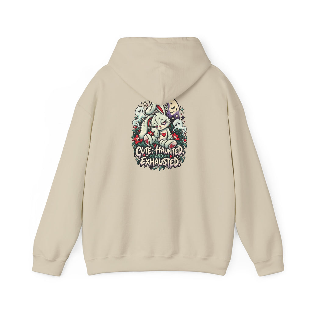Cute. Haunted. Exhausted. Hoodie — Paranormal Patty