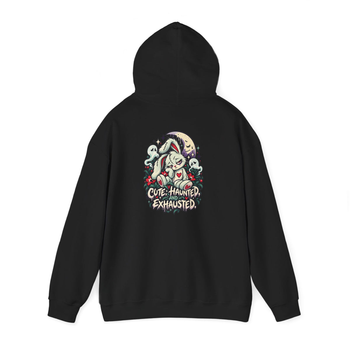 Cute. Haunted. Exhausted. Hoodie — Paranormal Patty